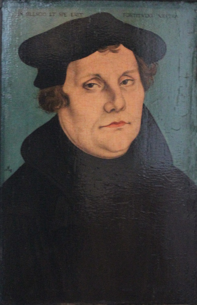 Painting of Martin Luther by Lucas Cranach the Elder