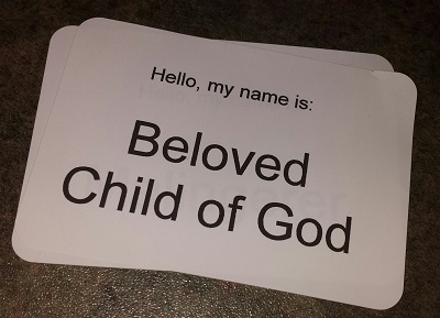 Nametag "Beloved Child of God"