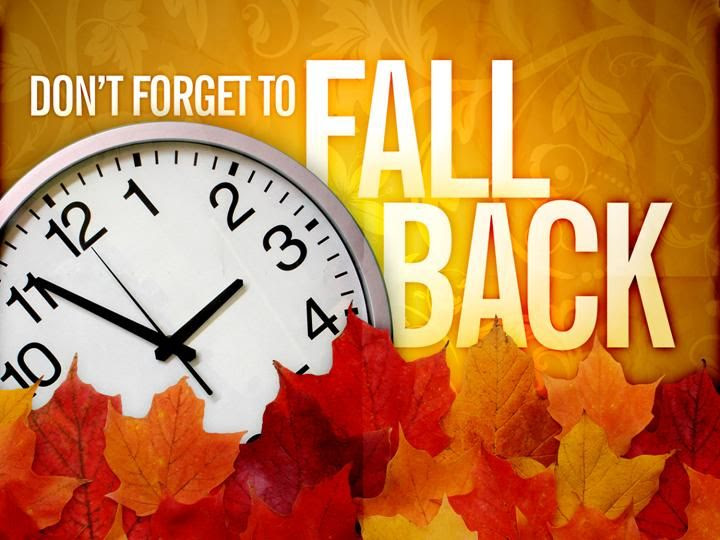 Fall Back - turn clocks back one hour